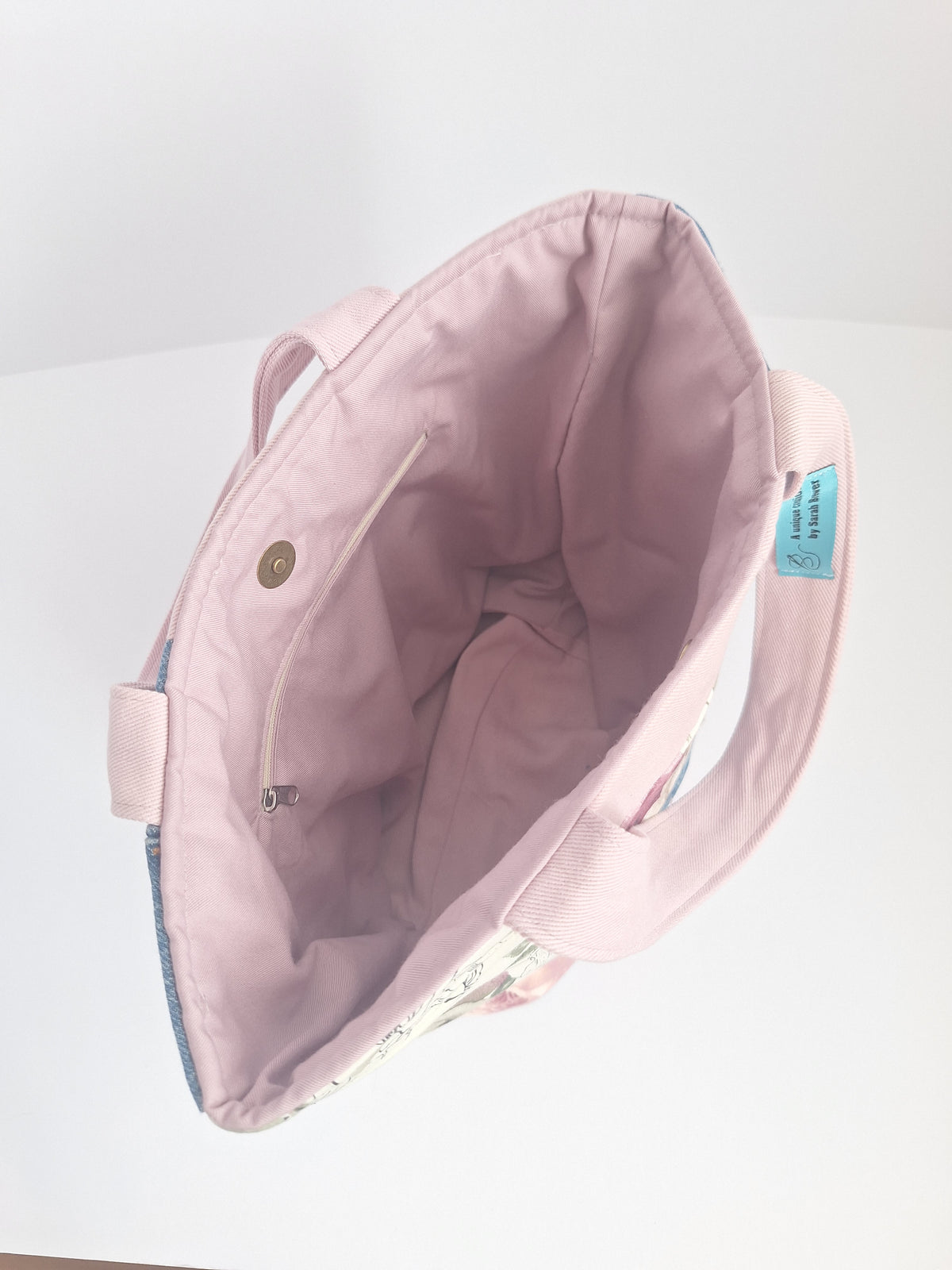 Pink patchwork shopper